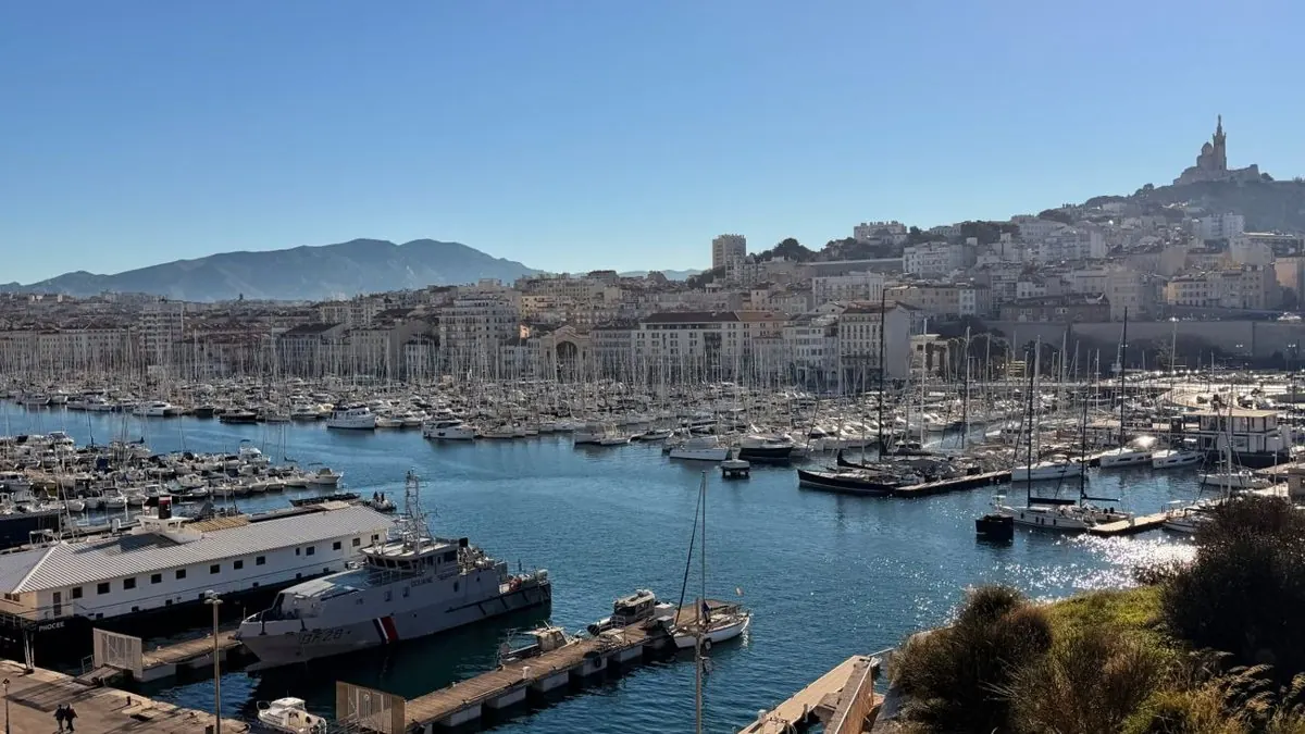 Le Vieux-Port de Marseille et Notre-Dame-de-la-Garde